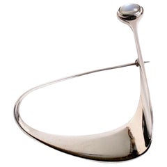 Georg Jensen brooch designed by Vivianna Torun Bulow-Hube Denmark