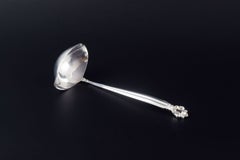 Georg Jensen. Butter sauce ladle in the “Acorn” pattern. Sterling silver.