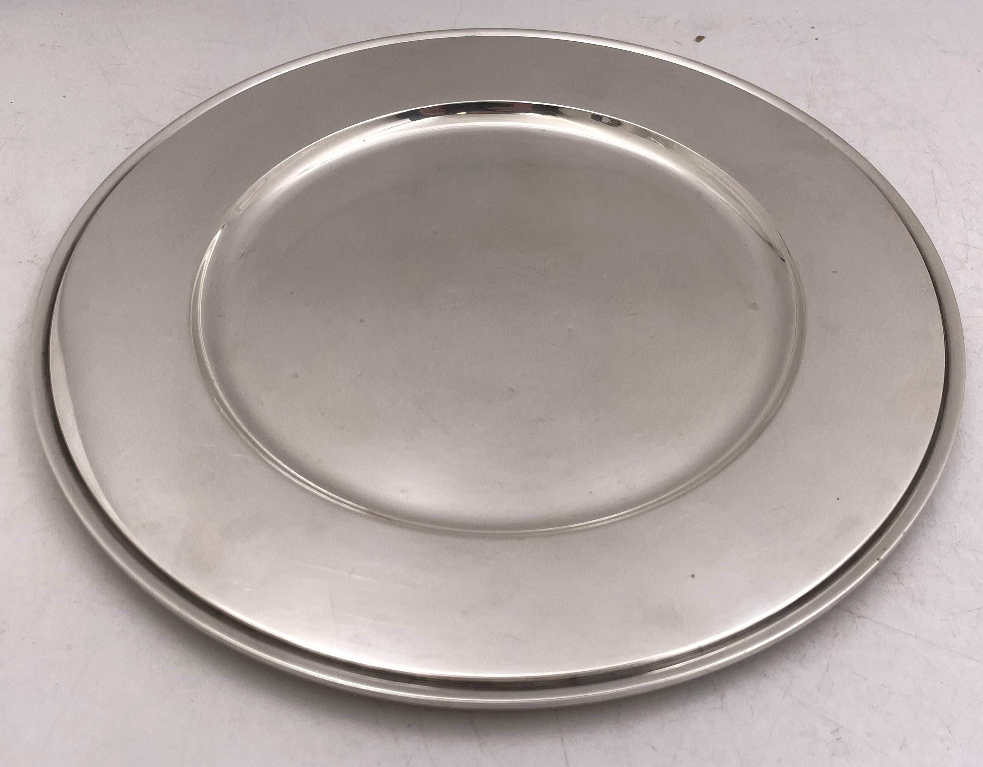Georg Jensen by H. Nielsen Juego de café de 5 piezas de plata de ley con diseño piramidal en Bueno estado para la venta en New York, NY