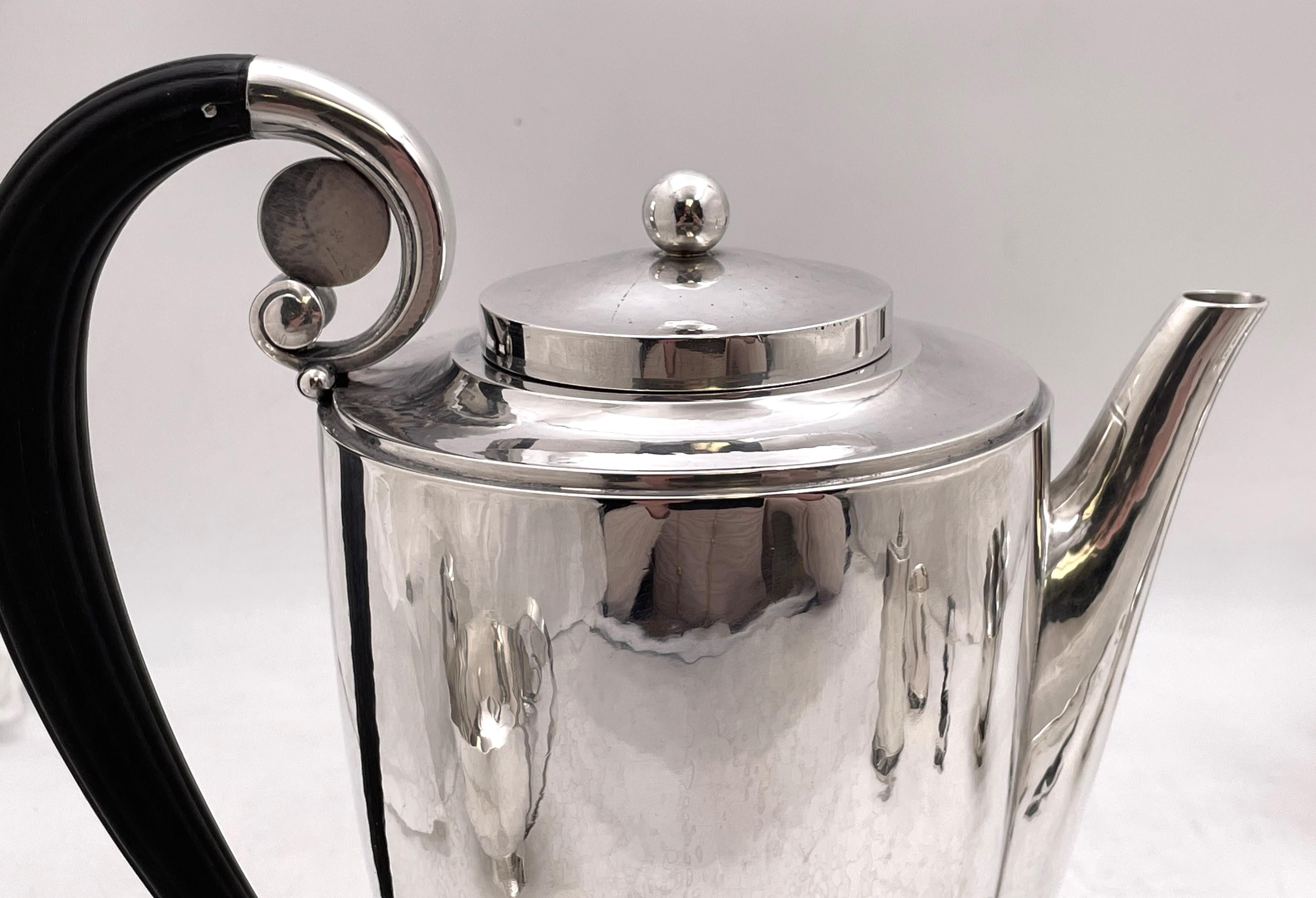 Service à café de 4 pièces Georg Jensen par J. Rohde en argent sterling n°321 Bon état - En vente à New York, NY
