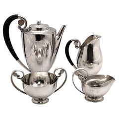 Georg Jensen by J. Rohde in Sterling Silver 4-Piece Coffee Set #321