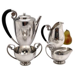 Georg Jensen by J. Rohde in Sterling Silver 4-Piece Coffee Set #321