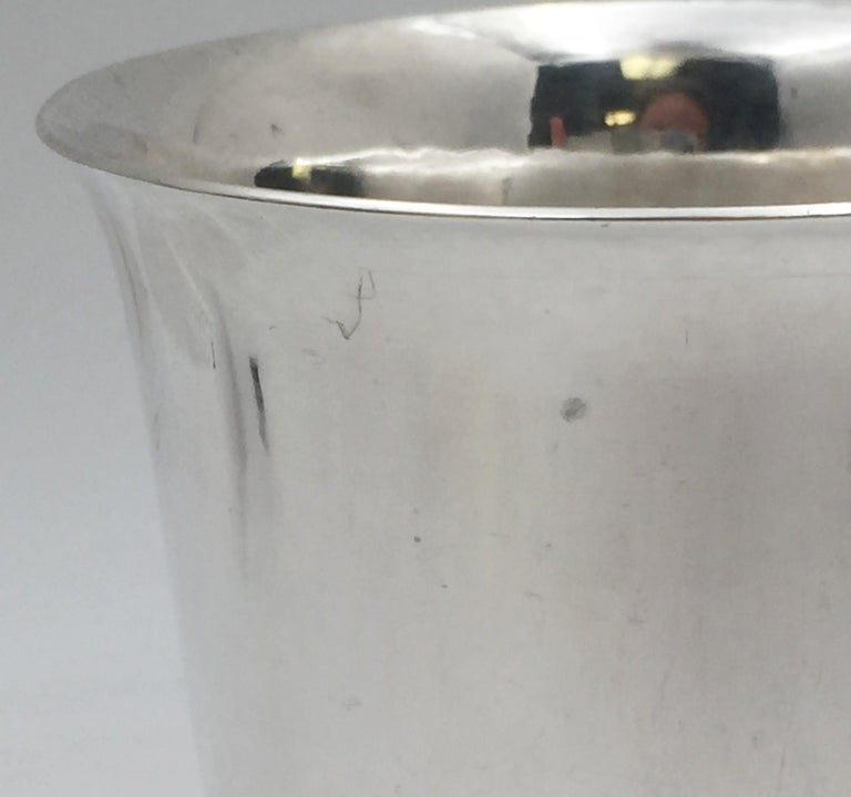 Jensen by Nielsen Hammered Sterling Silver 1930s Large Kiddush