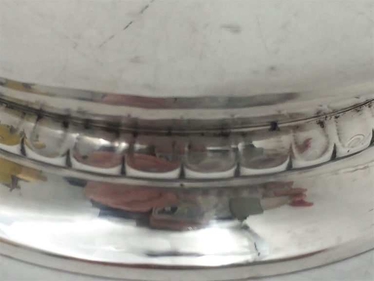 Jensen by Nielsen Hammered Sterling Silver 1930s Large Kiddush