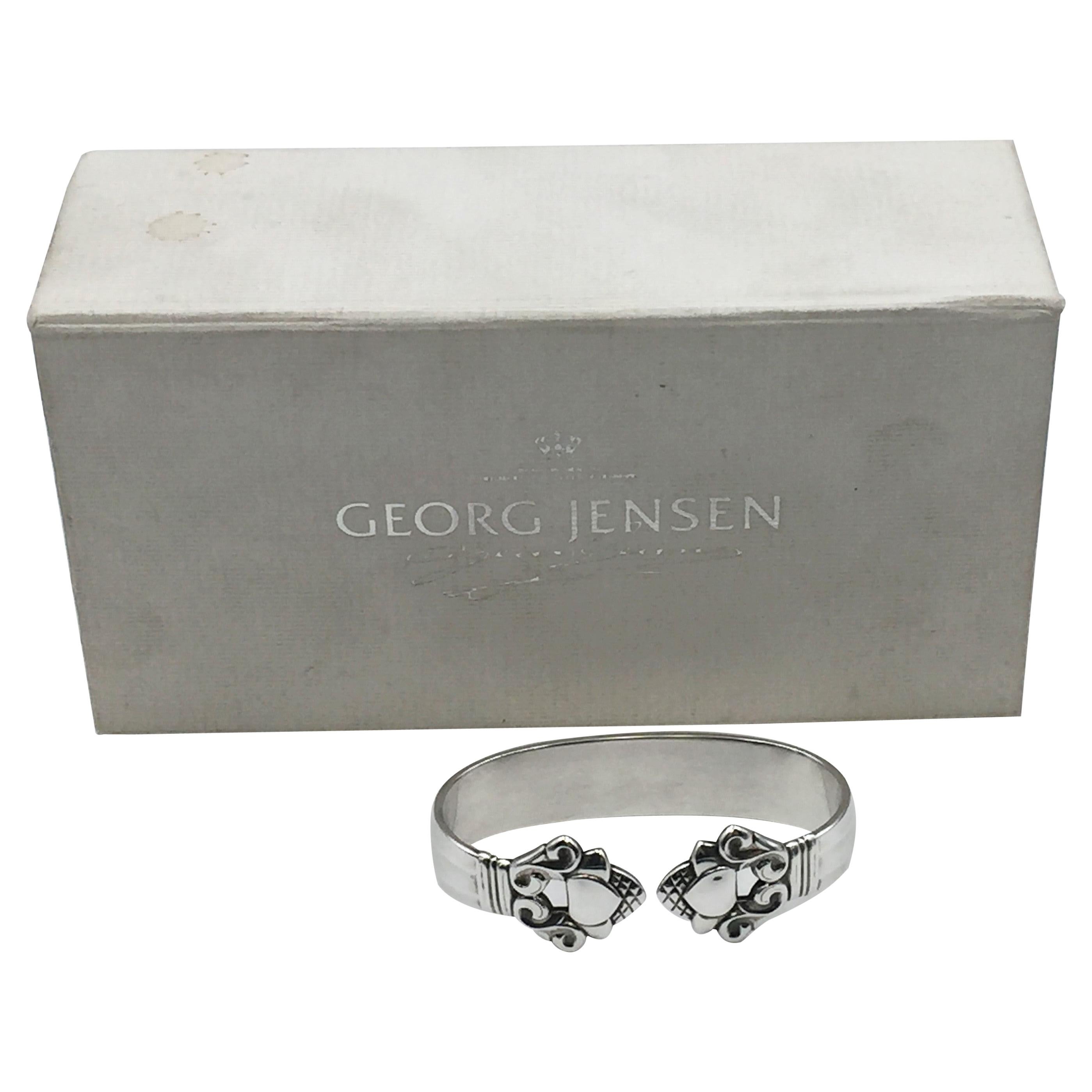 Georg Jensen by Rohde Servilletero de Plata de Ley con Diseño de Bellota en Caja