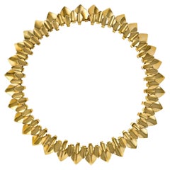 Used Georg Jensen by Tuk Fisher, Modernist Yellow Gold Collar 1963