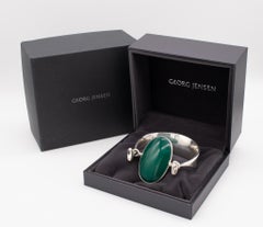 Georg Jensen By Vivianna Torun - Bracciale in argento Sterling 55,80 carati di crisoprasio