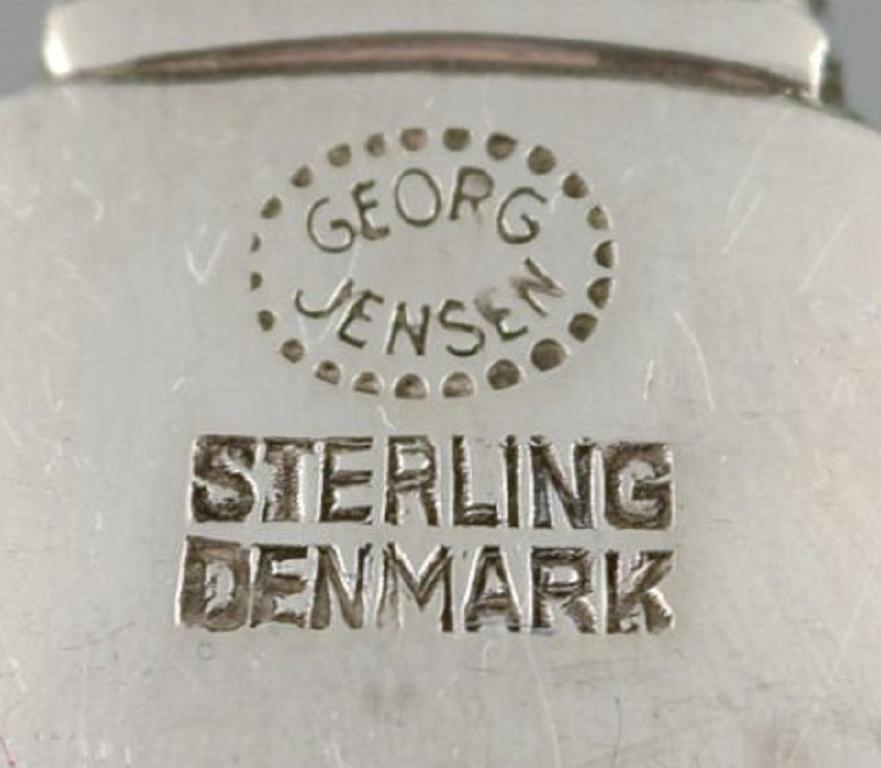 Danish Georg Jensen Cactus Dessert Spoon in Sterling Silver