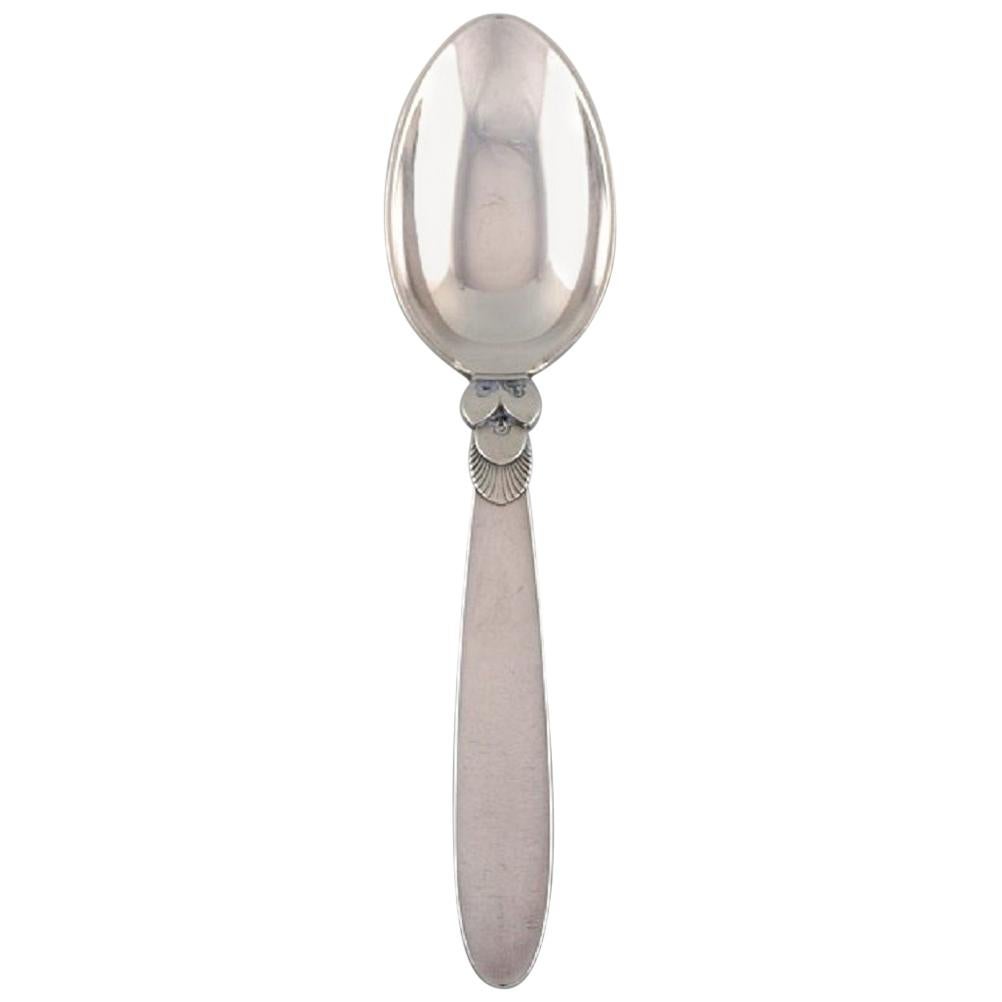 Georg Jensen Cactus Dessert Spoon in Sterling Silver