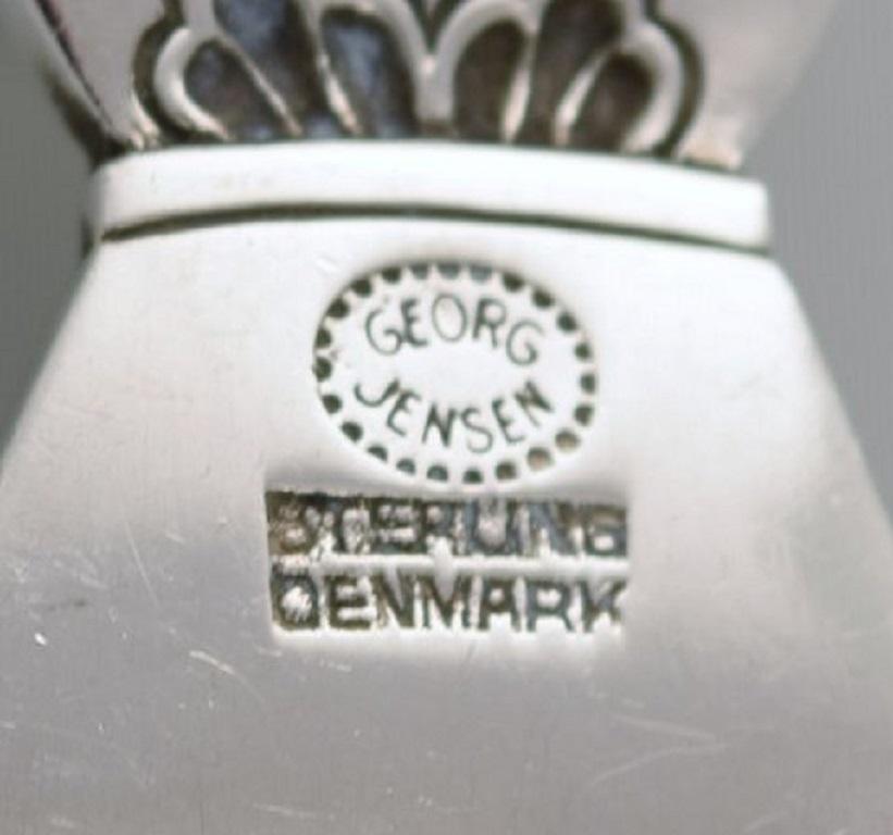 Danish Georg Jensen Cactus Dinner Fork in Sterling Silver For Sale