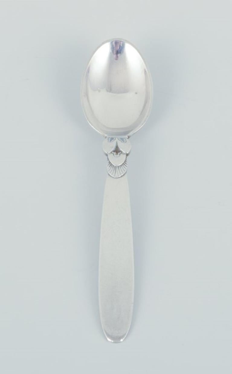 Danish Georg Jensen Cactus. Eleven coffee spoons in sterling silver.