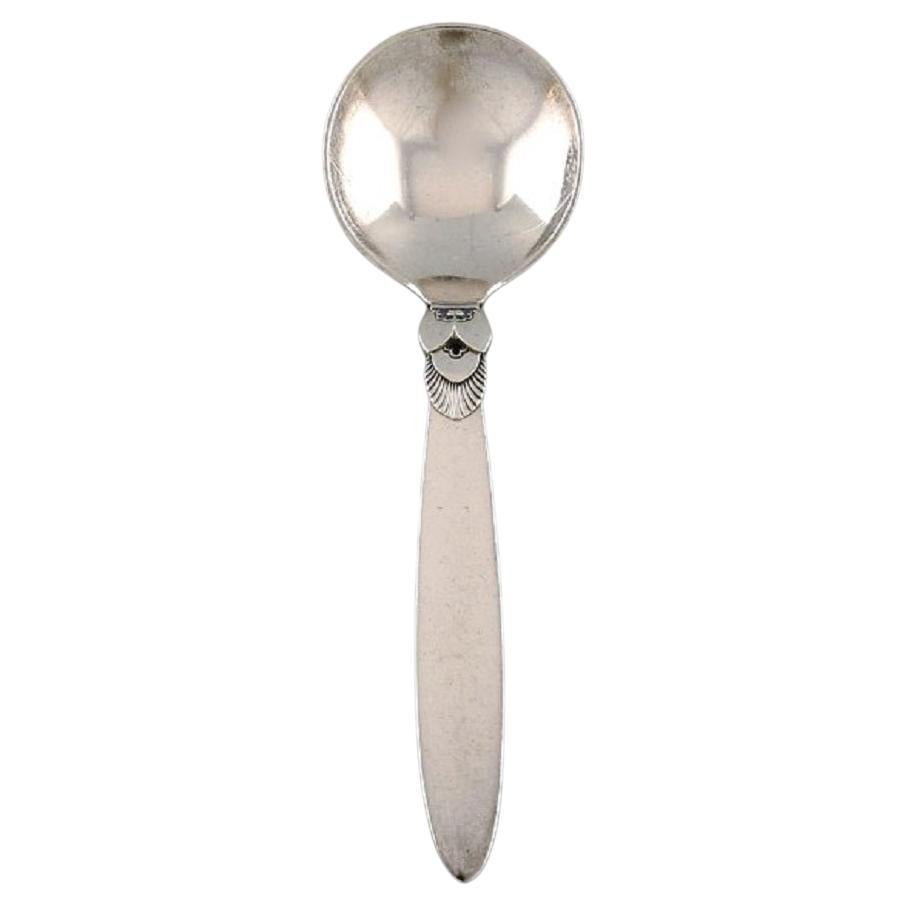 Georg Jensen Cactus Jam Spoon in Sterling Silver For Sale