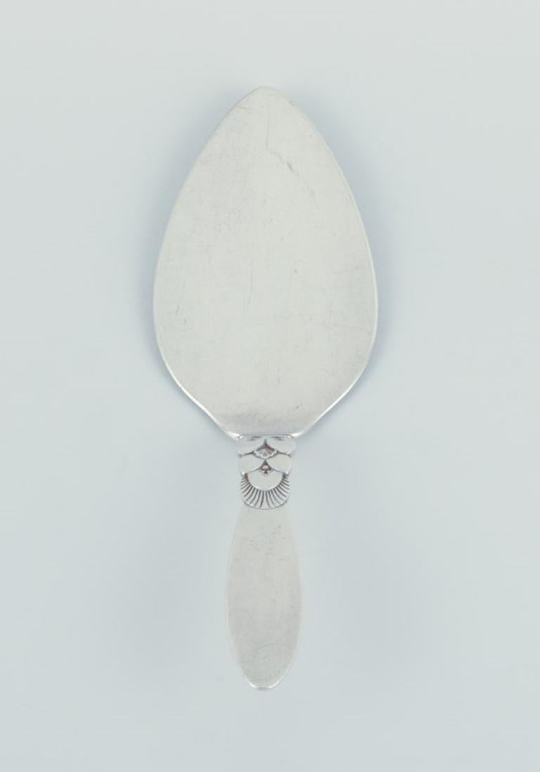 Art Deco Georg Jensen Cactus. Large serving spade in all-silver.  For Sale