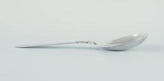 Georg Jensen Cactus. Large serving spoon in sterling silver.