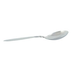 Georg Jensen Cactus. Large serving spoon in sterling silver.