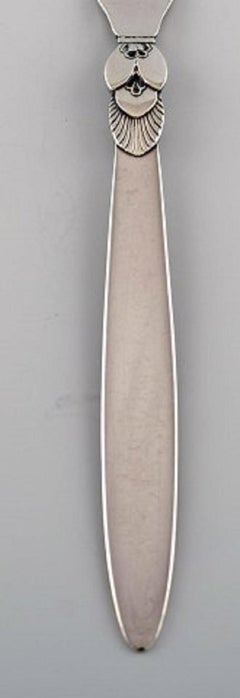 Georg Jensen Cactus Meat Fork in Sterling Silver, Designer Gundorph Albertus