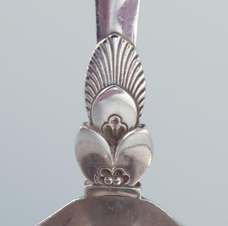 Danish Georg Jensen Cactus. Sauce spoon in sterling silver. For Sale