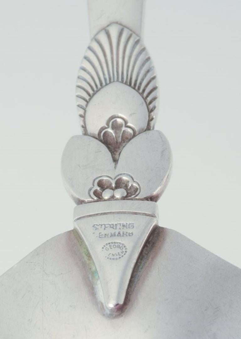 20th Century Georg Jensen Cactus. Sauce spoon in sterling silver. For Sale