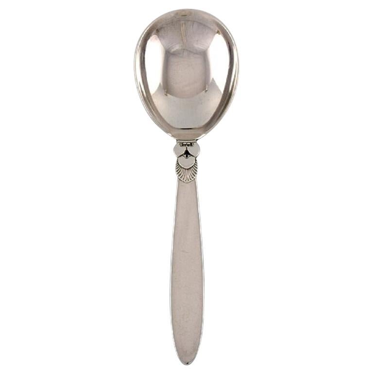 Georg Jensen Cactus Serving Spoon in Sterling Silver For Sale