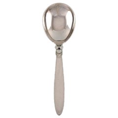 Vintage Georg Jensen Cactus Serving Spoon in Sterling Silver