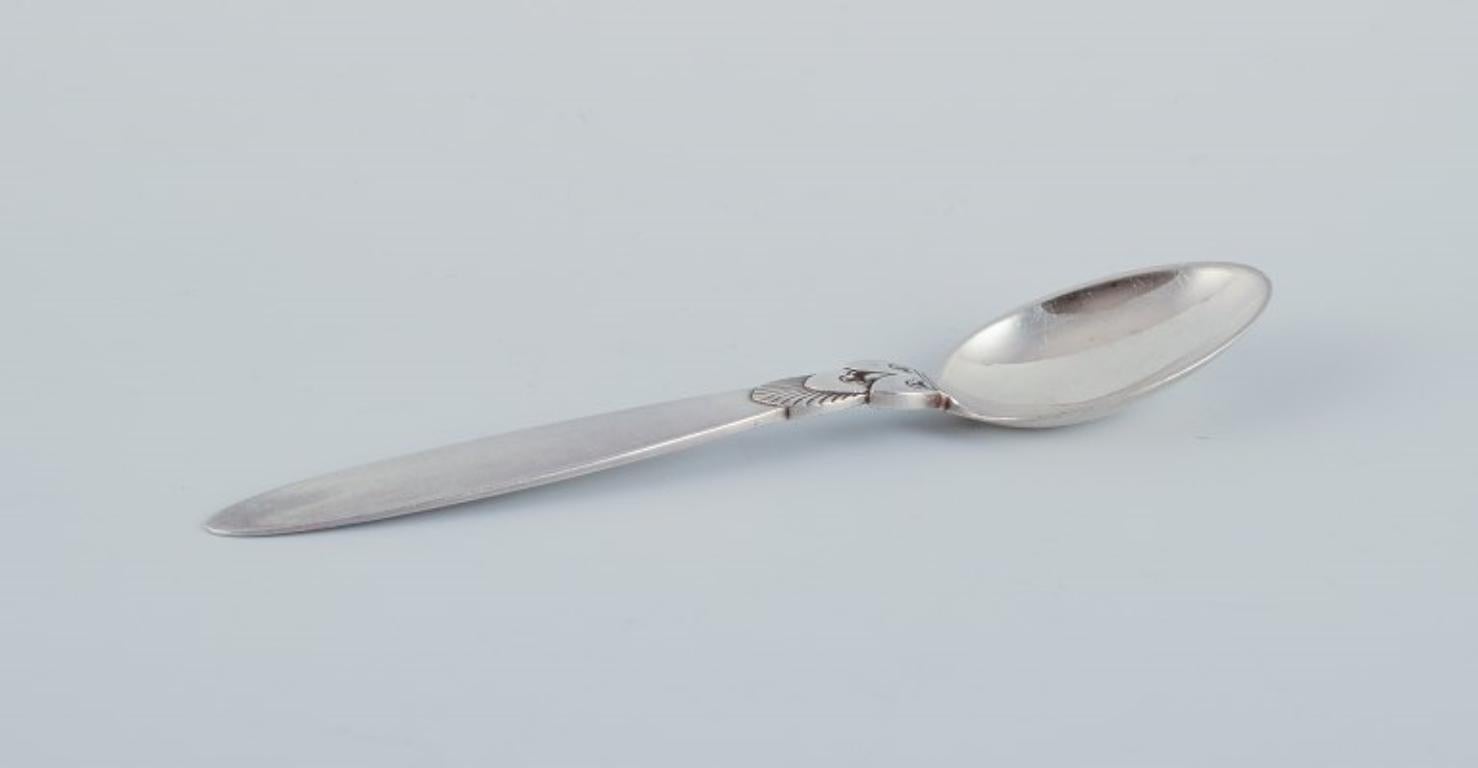 Georg Jensen, Cactus, a set of ten sterling silver teaspoons.
Stamped with the hallmark from after 1944. Two teaspoons have the 1945-1951 hallmark.
In excellent condition.
Dimensions: L 12.2 cm.