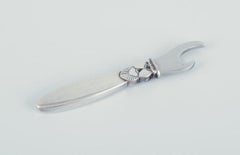 Georg Jensen Cactus. Small serving spoon in sterling silver.