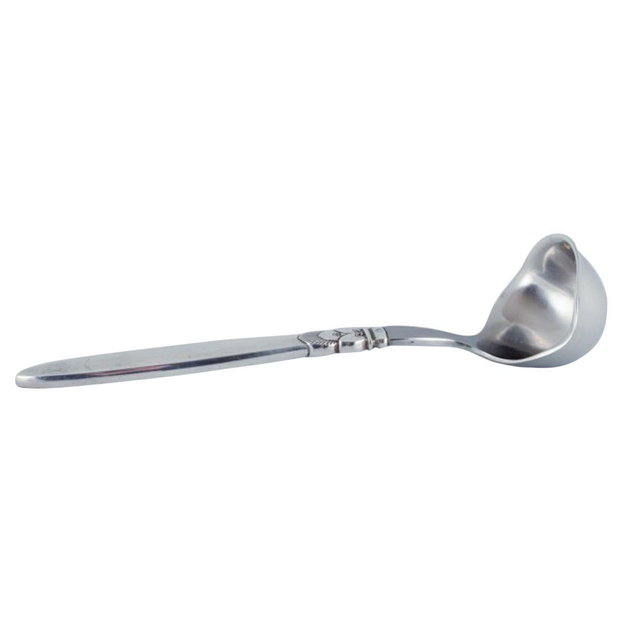 Cuillère à sauce Cactus en argent sterling et acier inoxydable Georg Jensen en vente
