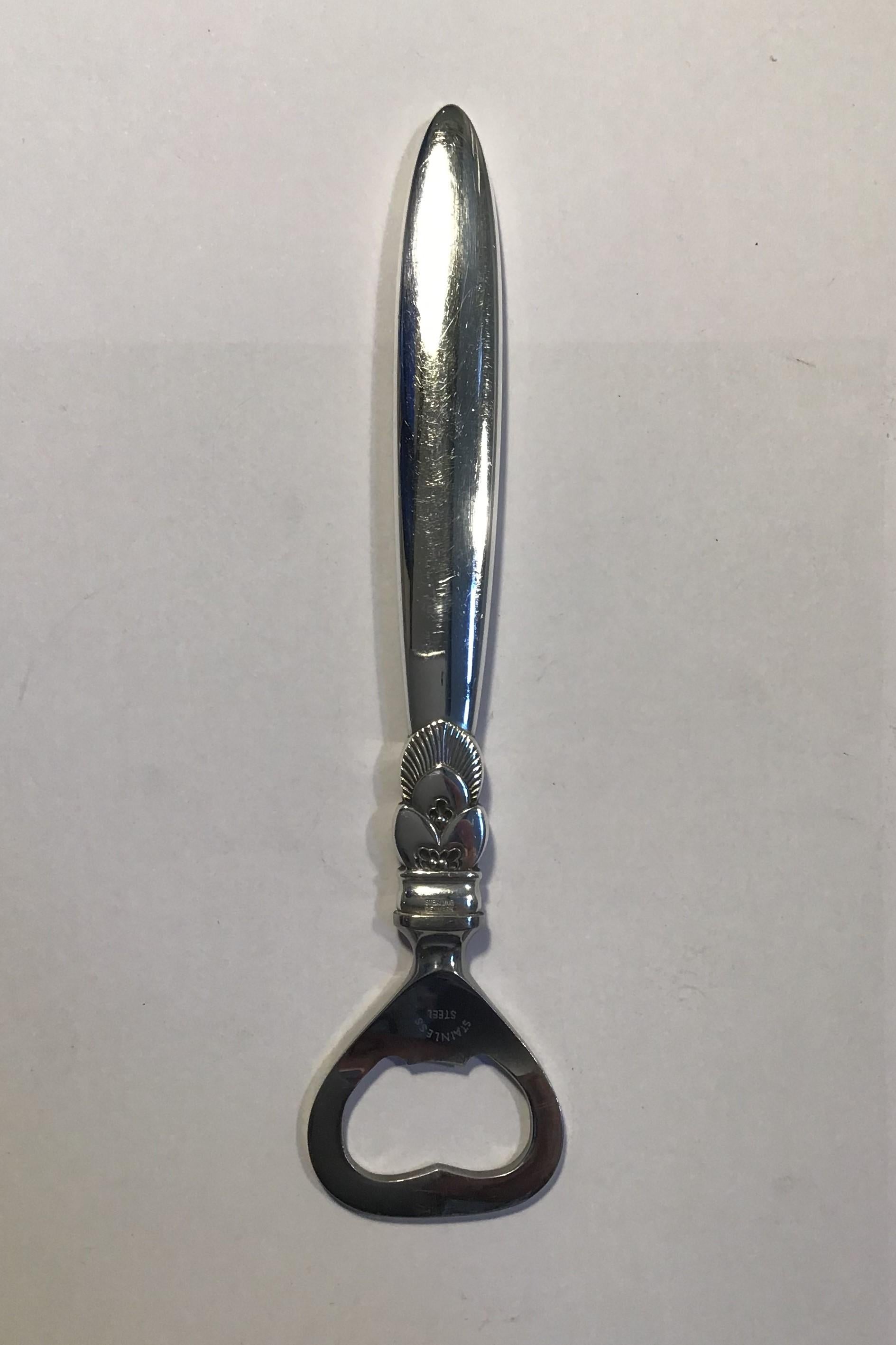 Georg Jensen cactus sterling silver bottle opener long handle no 272. Measures: 16.5 cm (6 1/2