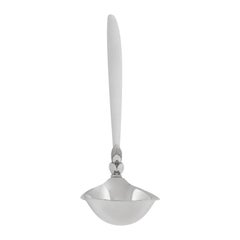 Georg Jensen Louche à sauce Cactus en argent sterling avec manche incurvé 153