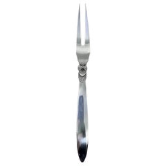 Georg Jensen Cactus Sterling Silver Meat Fork 143