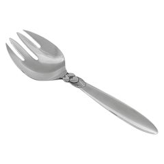 Fourchette de service en argent sterling Cactus de Georg Jensen, taille moyenne 114