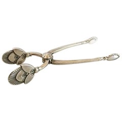 Georg Jensen Cactus Sugar Tongs #173 in Sterling Silver