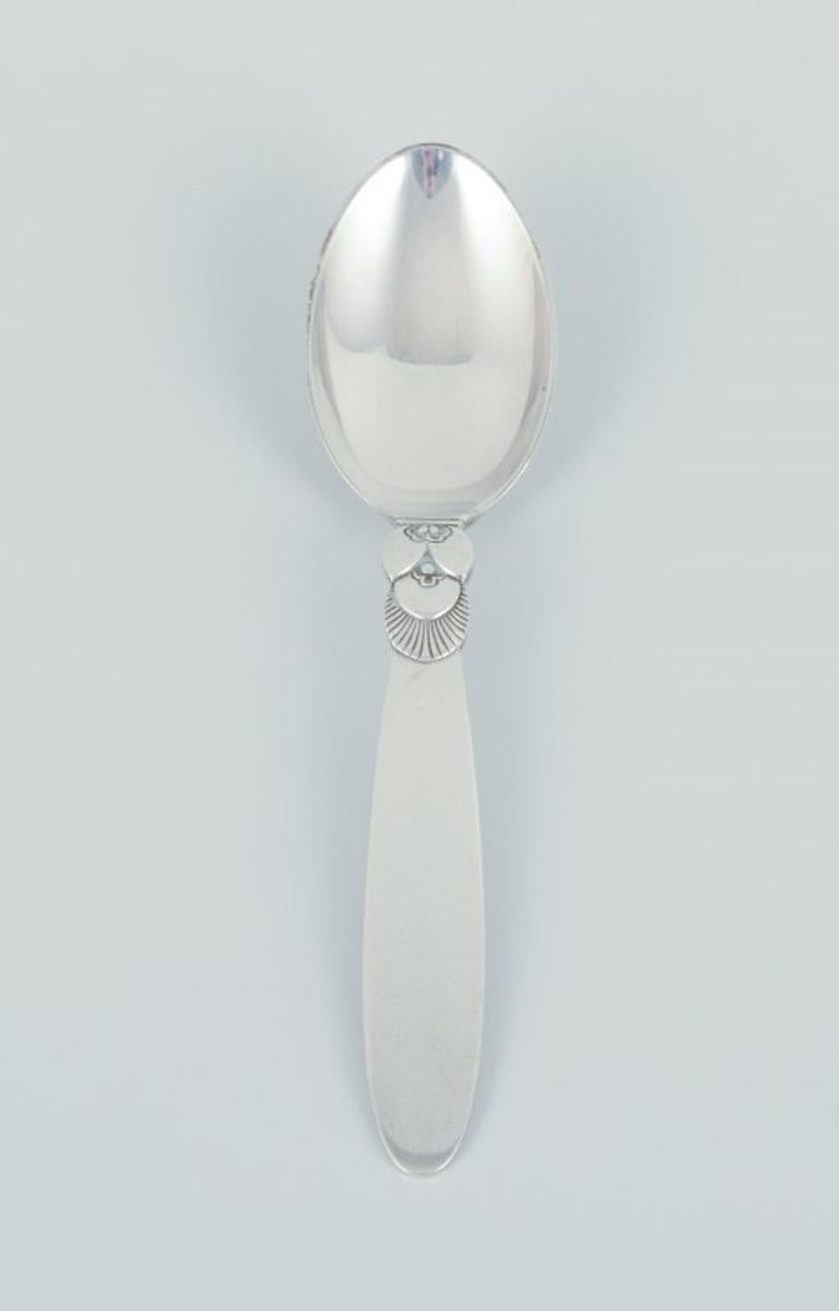 Art Deco Georg Jensen Cactus. Teaspoon in sterling silver.  For Sale