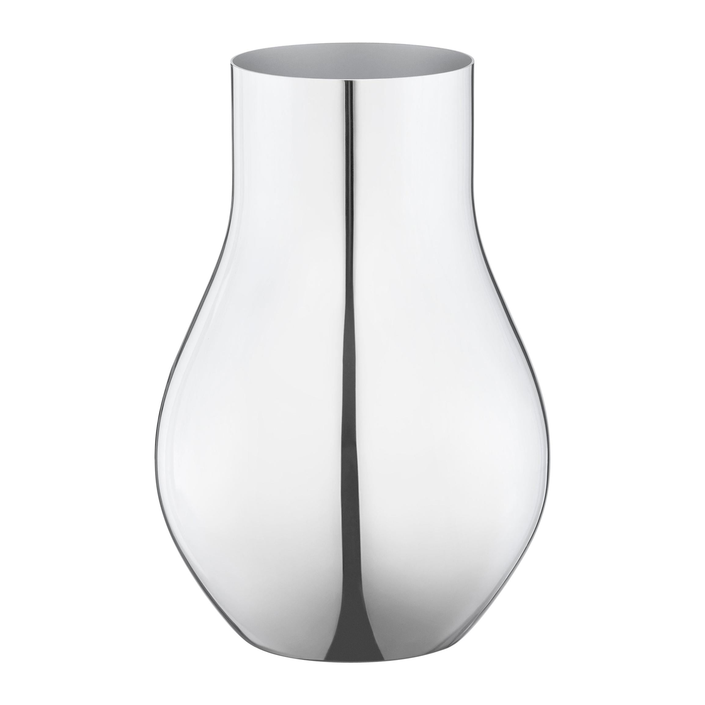 Georg Jensen Cafu Small Vase in Stainless Steel by Holmbäck Nordentoft For Sale