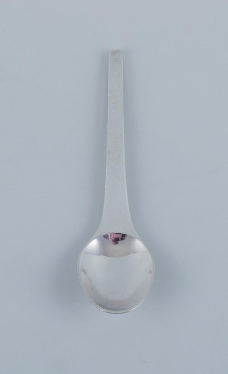 Scandinavian Modern Georg Jensen, Caravel, a set of four coffee spoons in sterling silver.  For Sale