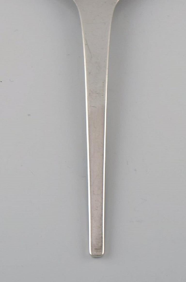 Scandinavian Modern Georg Jensen Caravel Bouillon Spoon in Sterling Silver, Twelve Spoons Available For Sale