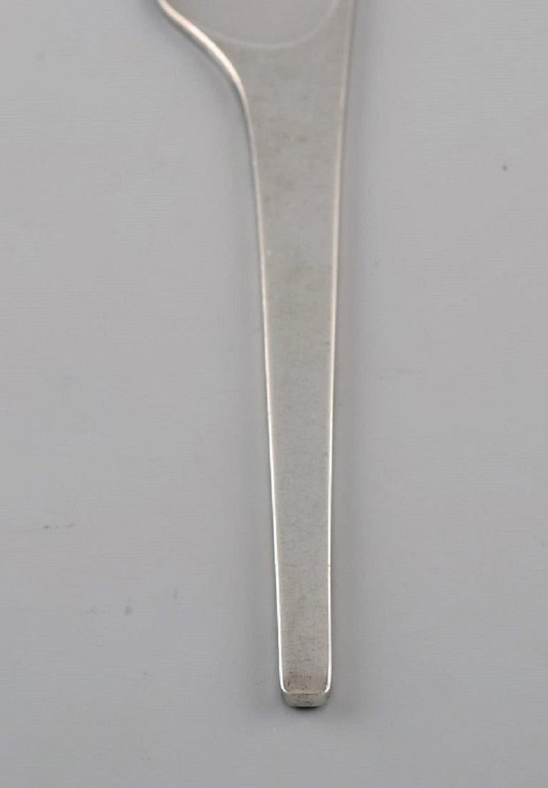 Scandinavian Modern Georg Jensen Caravel Butter Knife in Sterling Silver, 14 Knives Are Available For Sale