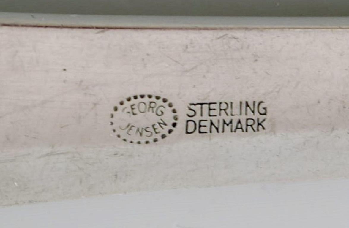 Danish Georg Jensen Caravel Dinner Fork in Sterling Silver. Three Forks Available For Sale