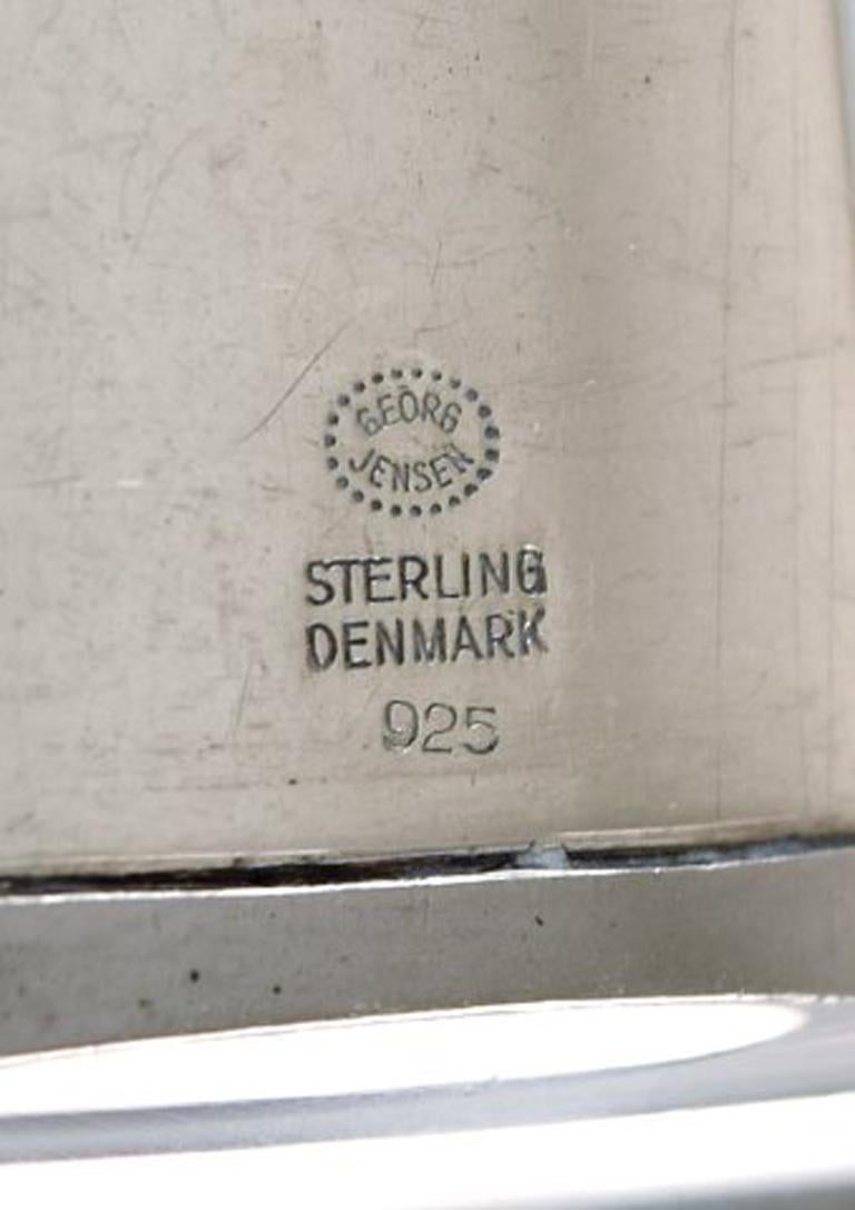 Danois Couteau à dîner Caravel de Georg Jensen en argent sterling, 6 pièces en vente