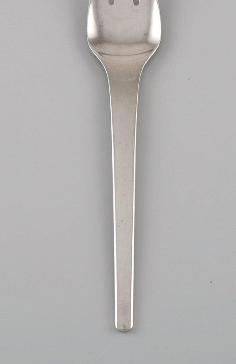 Scandinavian Modern Georg Jensen Caravel Fish Fork in Sterling Silver, 13 Forks Available For Sale