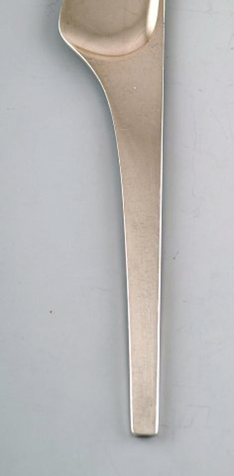 Scandinavian Modern Georg Jensen Caravel fish knife in sterling silver. 8 pcs 