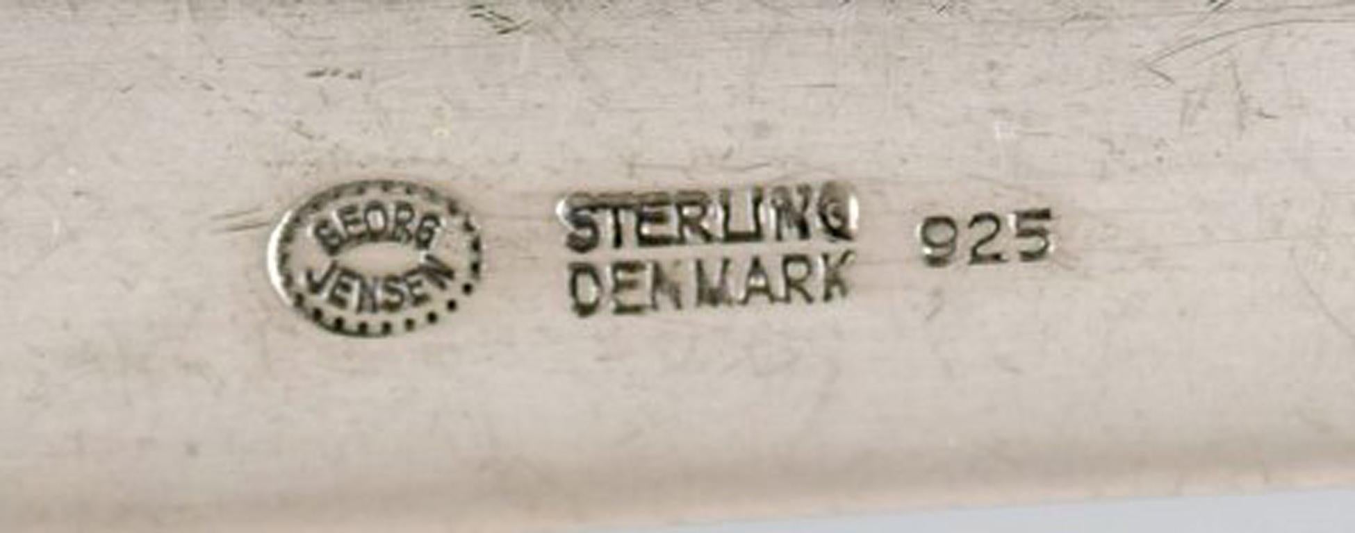 Danish Georg Jensen Caravel lunch fork in sterling silver. 3 pcs 