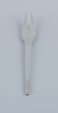 Georg Jensen, Caravel, meat fork in sterling silver.