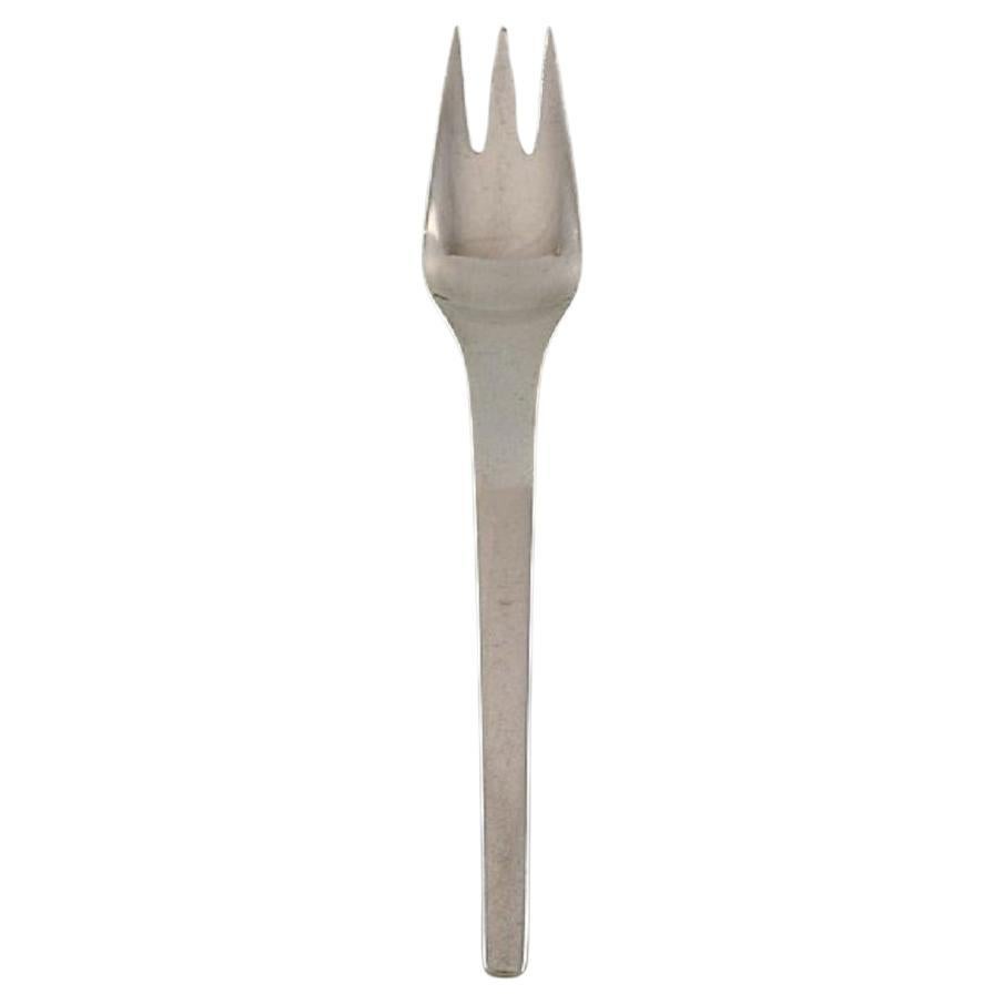 Georg Jensen Caravel Tenedor de repostería de plata de ley, 13 tenedores disponibles