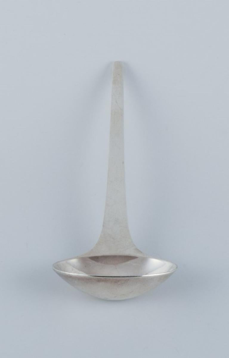 Scandinavian Modern Georg Jensen, Caravel, sauce spoon in sterling silver.  For Sale