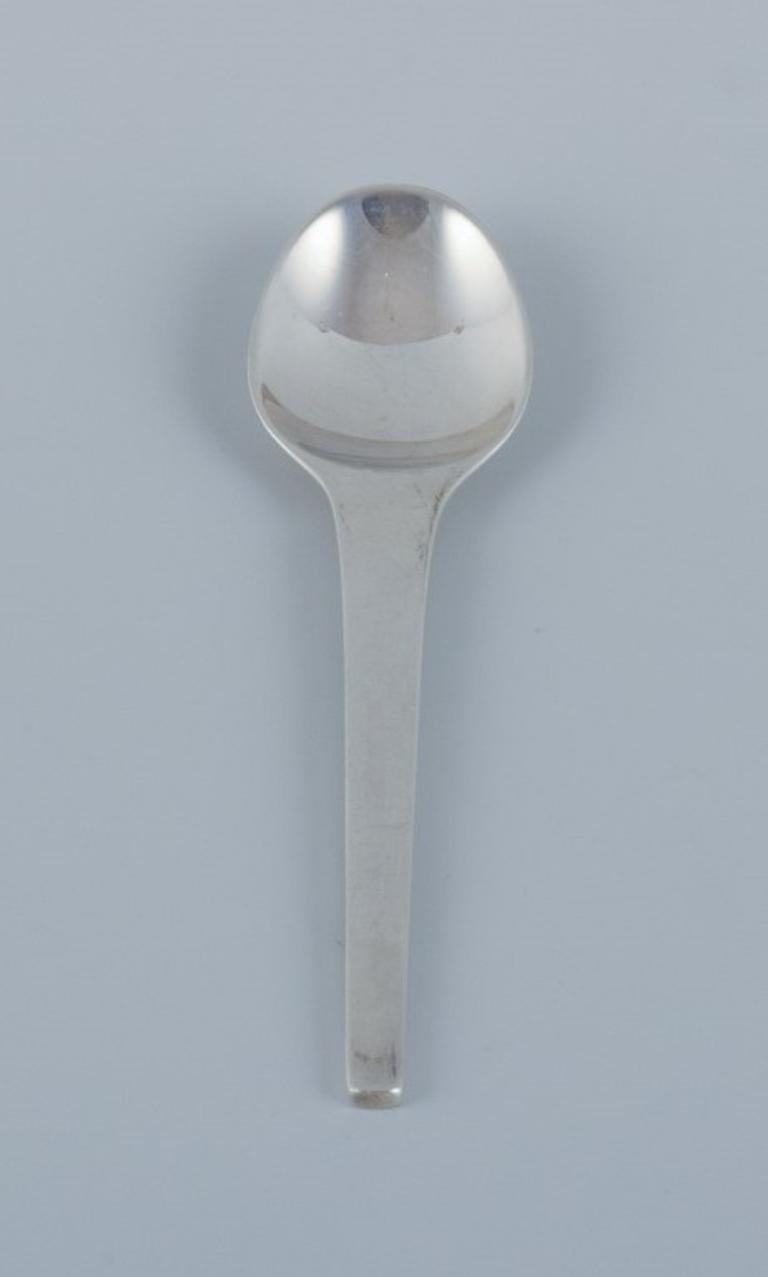 Scandinavian Modern Georg Jensen, Caravel, set of four teaspoons in sterling silver. For Sale