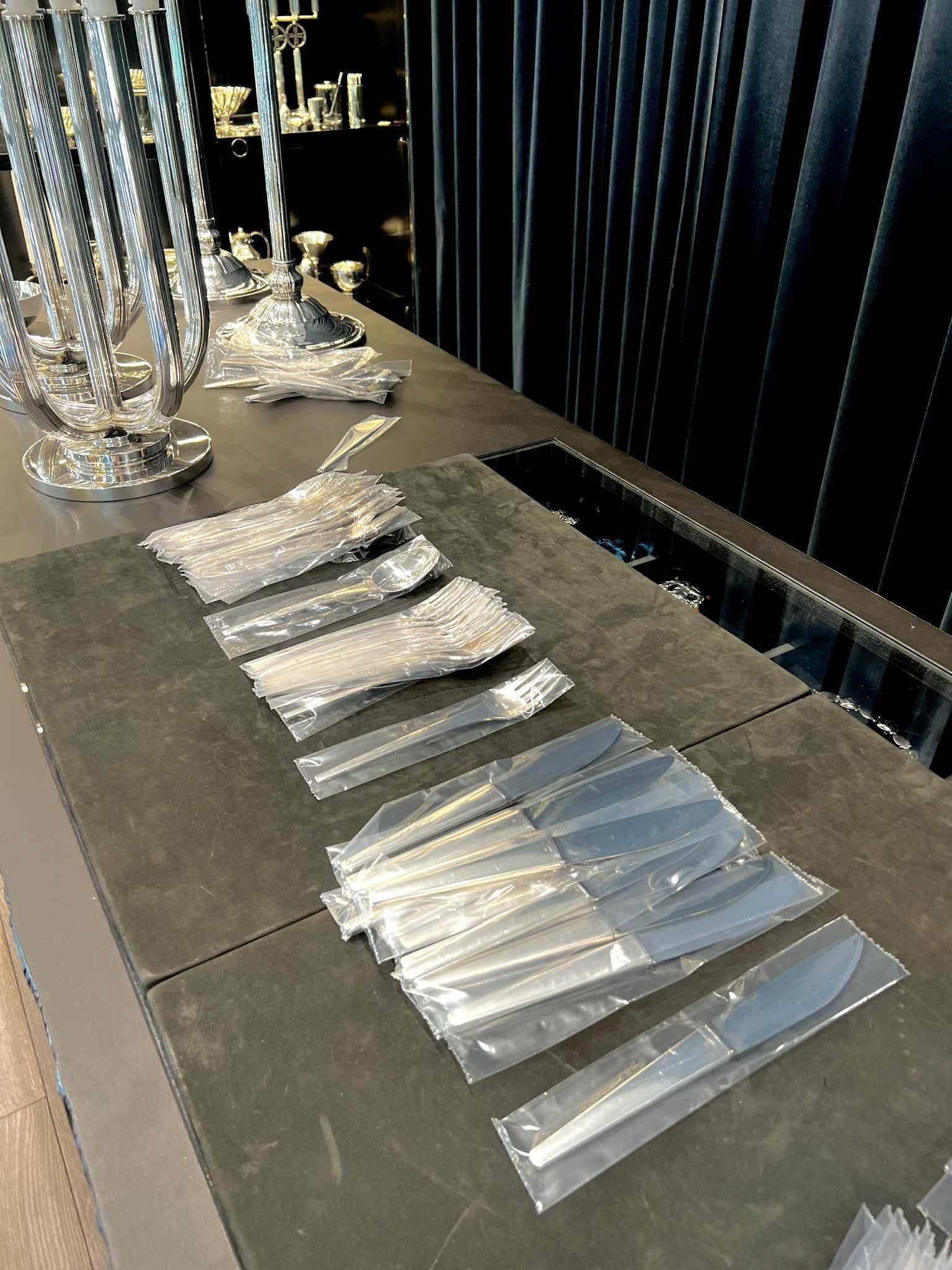Fatto a mano Georg Jensen Caravel - Set di posate in argento sterling in vendita