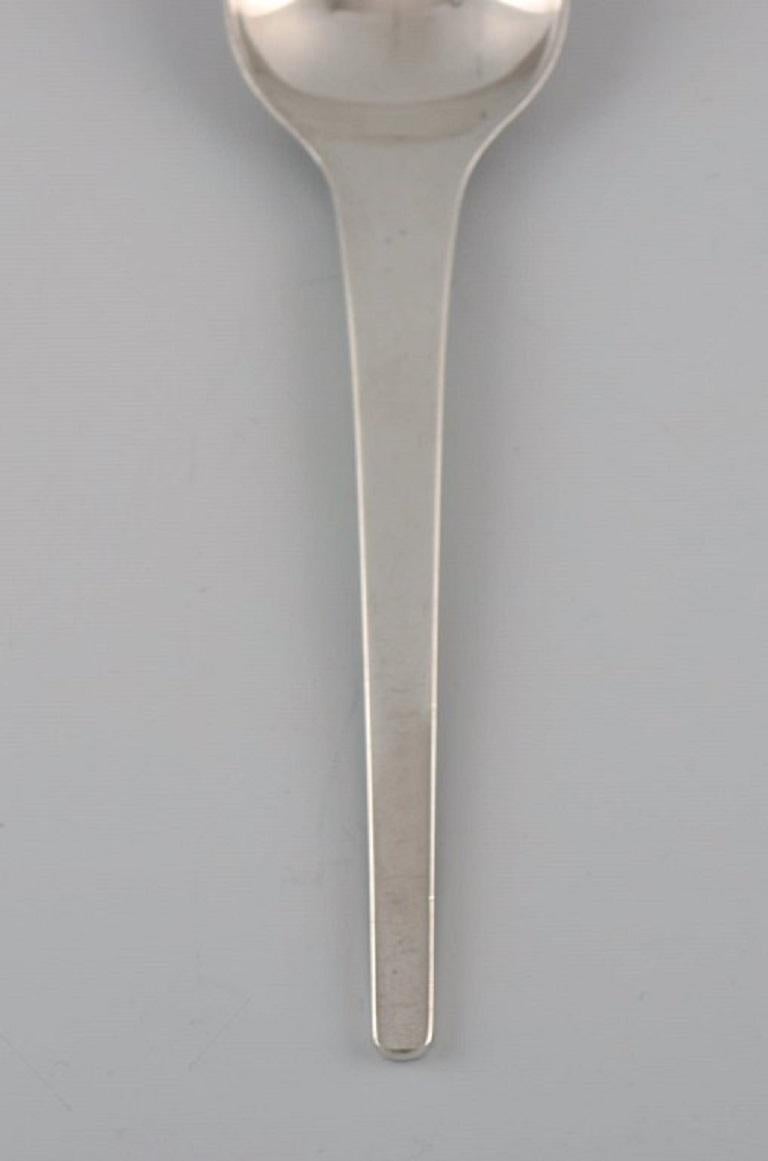 Scandinavian Modern Georg Jensen Caravel Tablespoon in Sterling Silver, Four Spoons Available For Sale