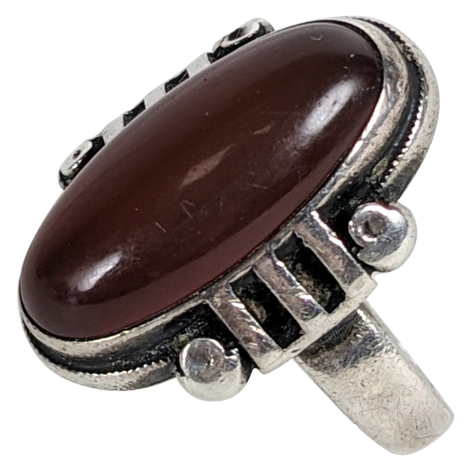 Georg Jensen Carnelian Deco Ring im Angebot