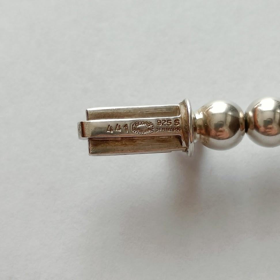 Georg Jensen „Cave“ Kugelarmband Design 441 von Jacqueline Rabun - Silber Damen